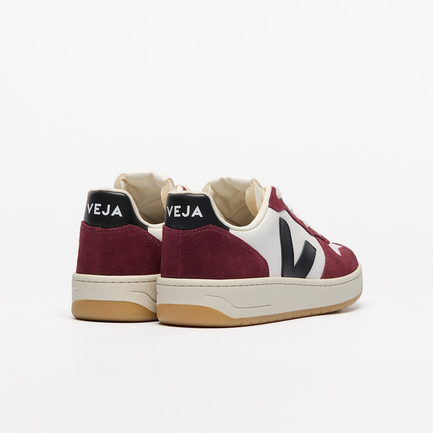 V-10 LEATHER WHITE BLACK AMARANTE - VEJA ONLINE