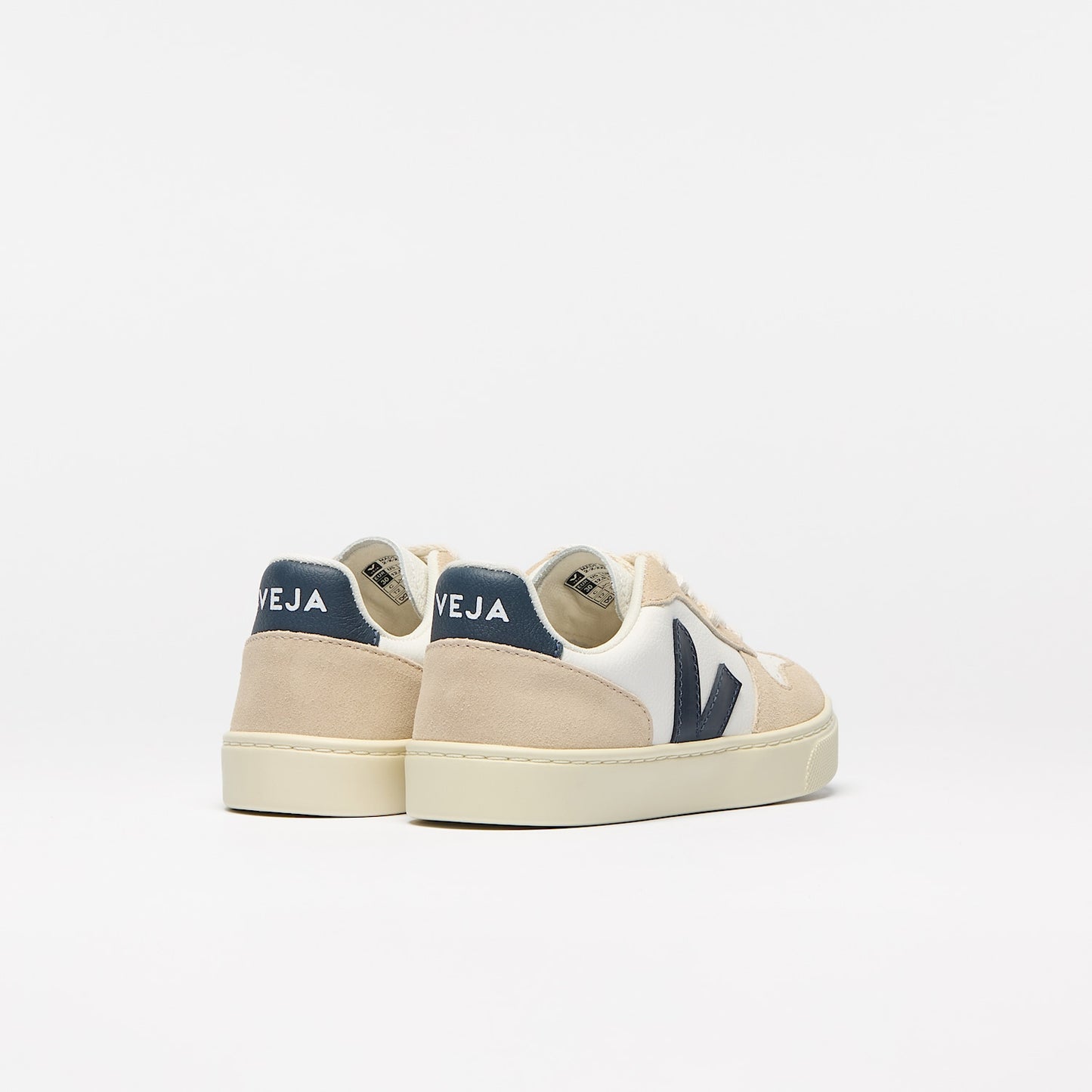 V-10 LEATHER WHITE NAUTICO ALMOND - VEJA US
