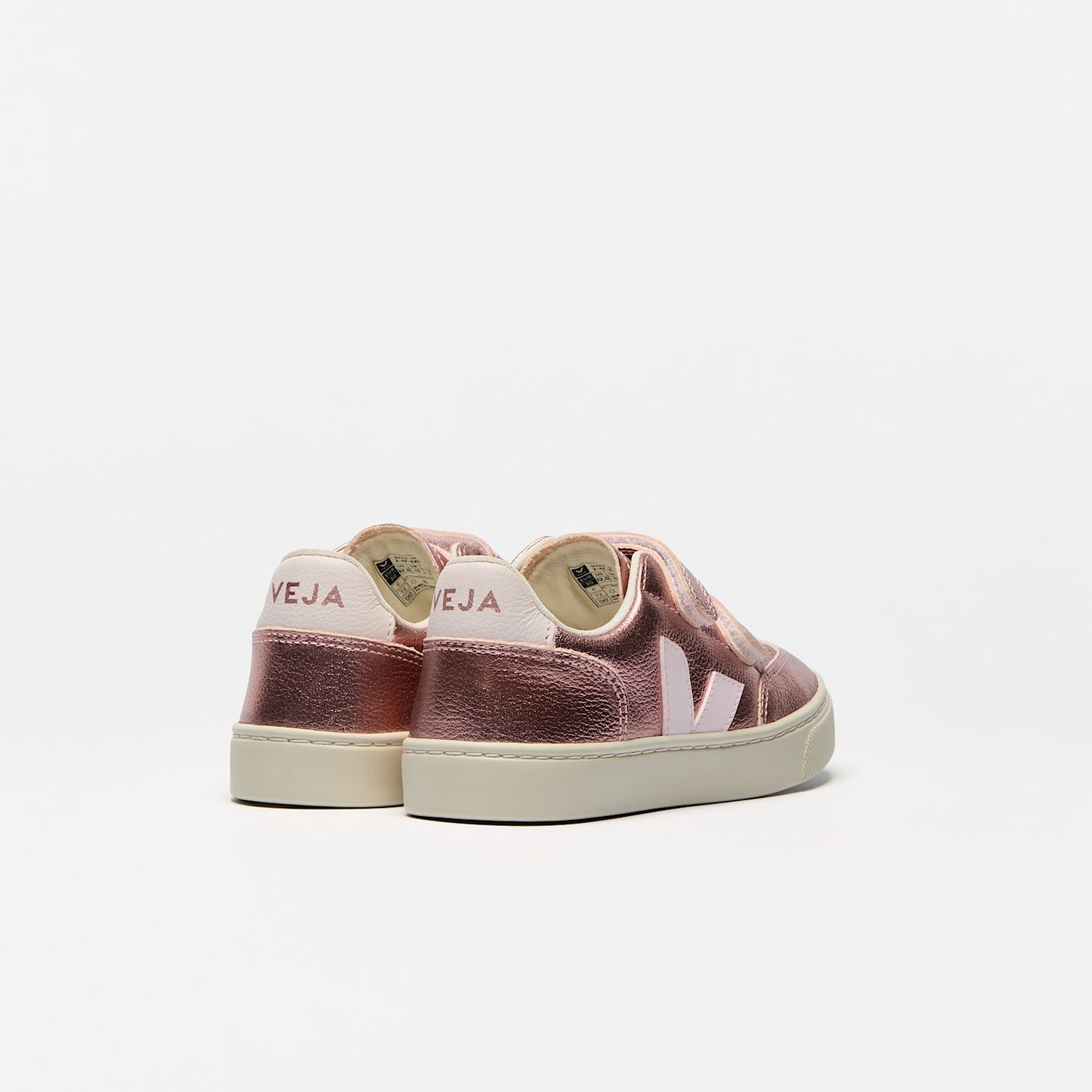 V-12 LEATHER NACRE LASSI - VEJA DISCOUNT