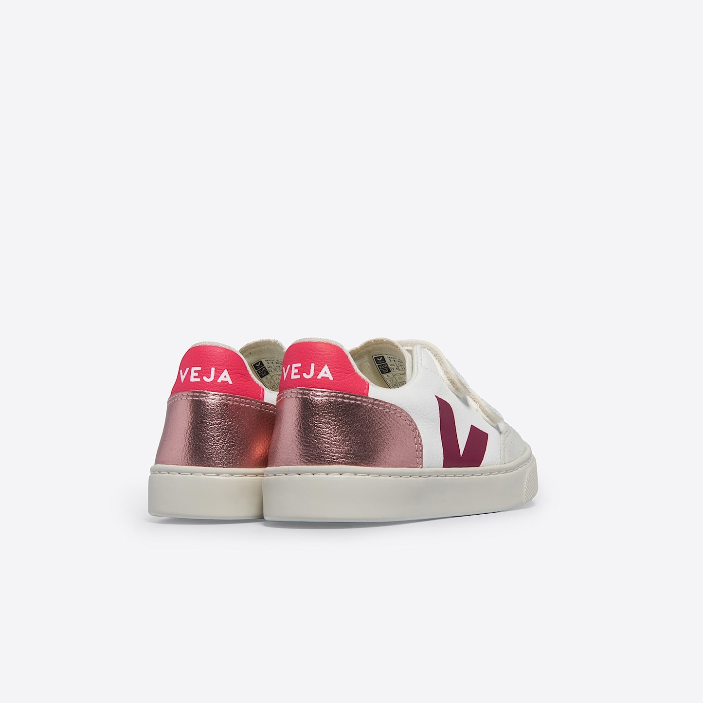 V-12 LEATHER WHITE MULTICO NACRE - VEJA ONLINE