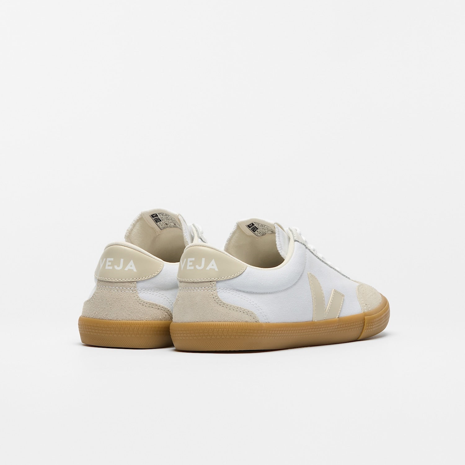 VOLLEY CANVAS WHITE PIERRE NATURAL - VEJA SALE