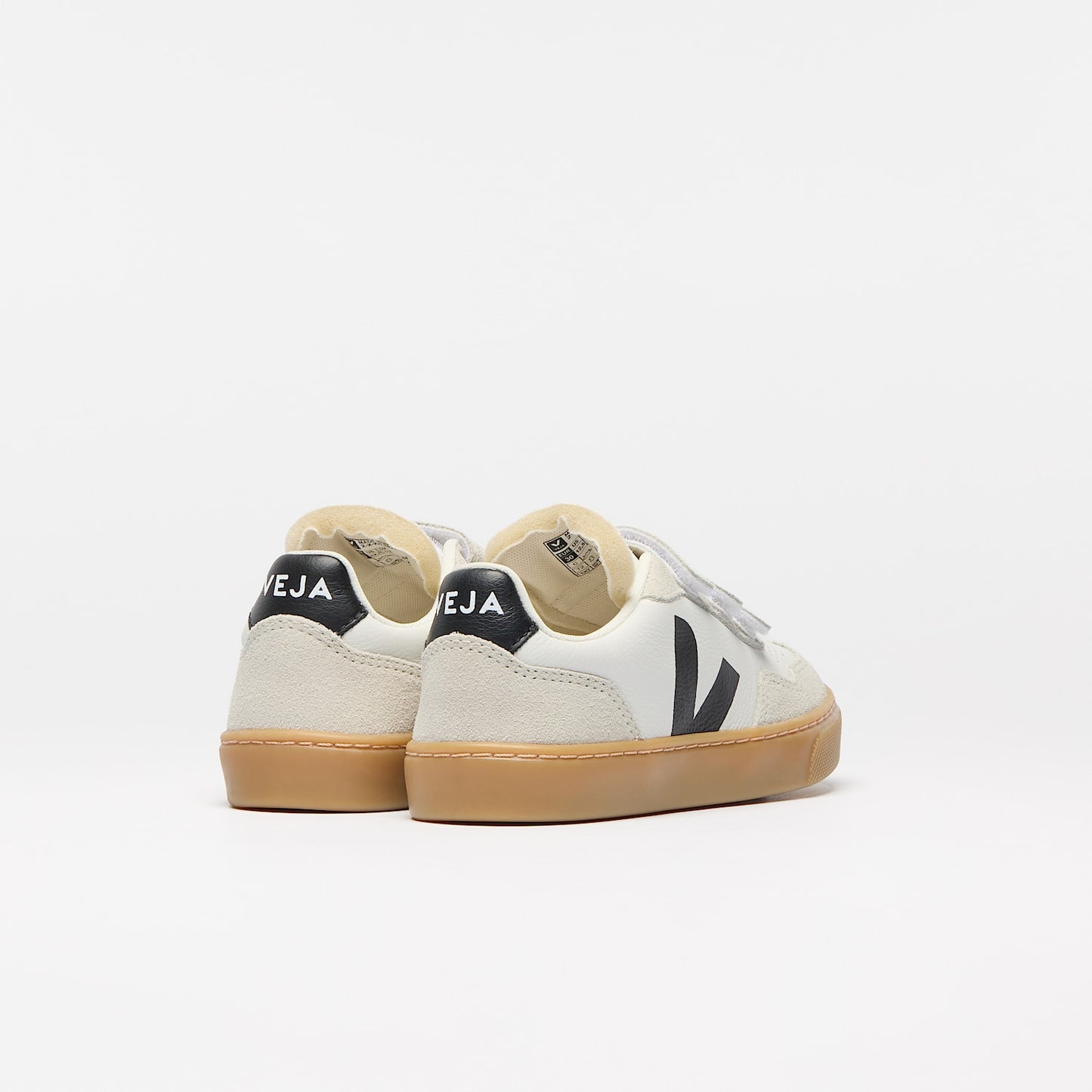 V-90 LEATHER WHITE BLACK NATURAL - VEJA NEAR ME