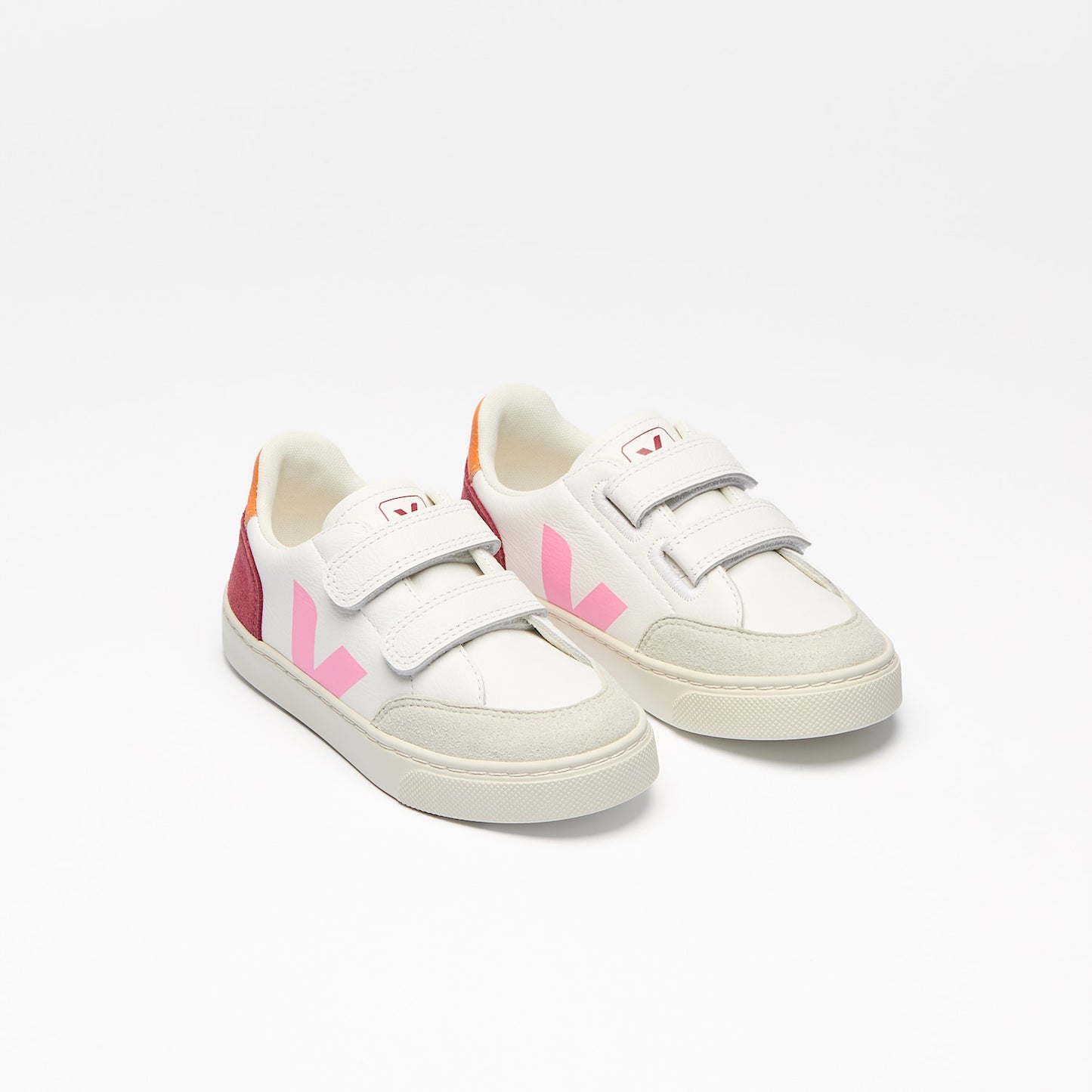 V-12 LEATHER WHITE MULTICO MARSALA - VEJA FOR SALE