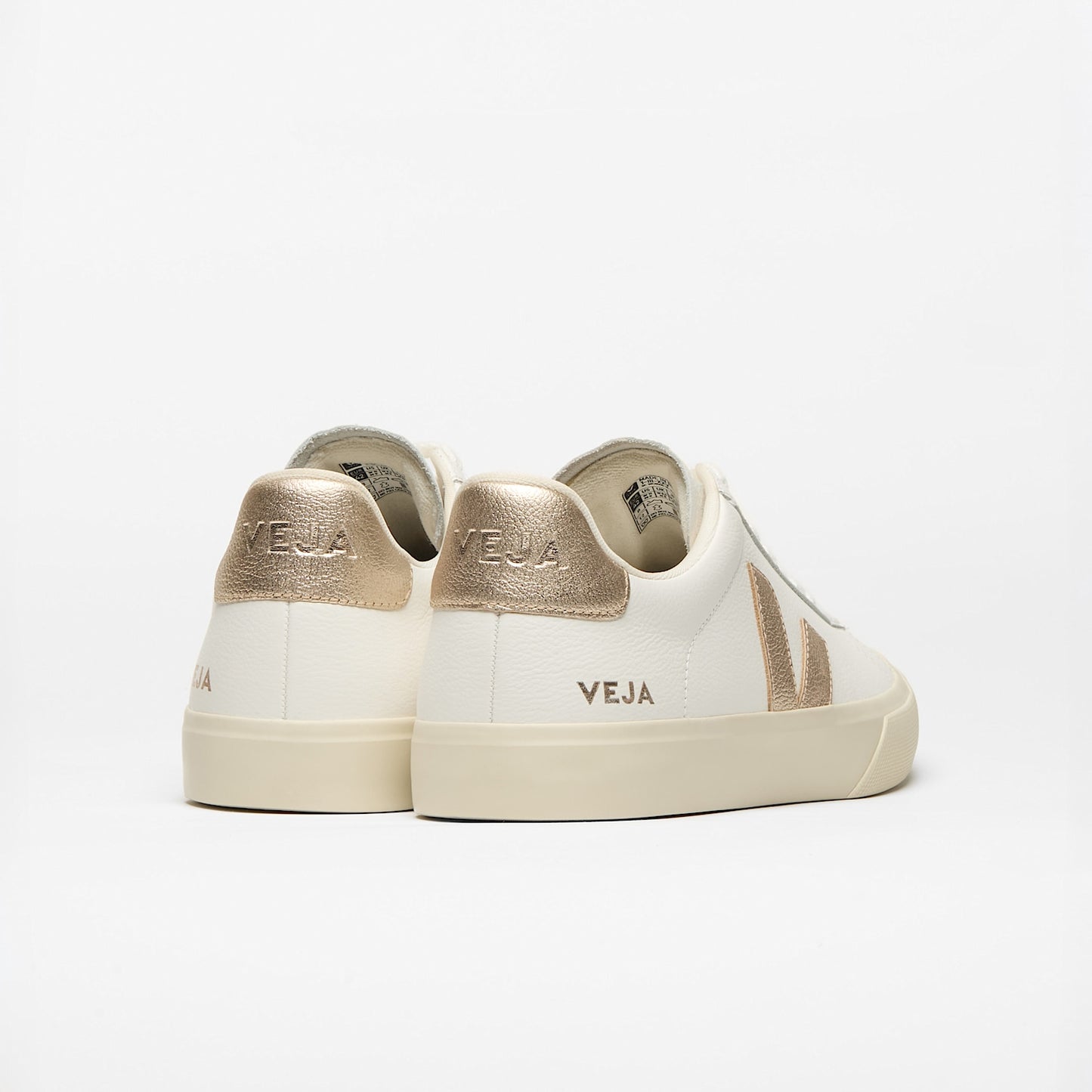 CAMPO LEATHER WHITE PLATINE - VEJA ON SALE