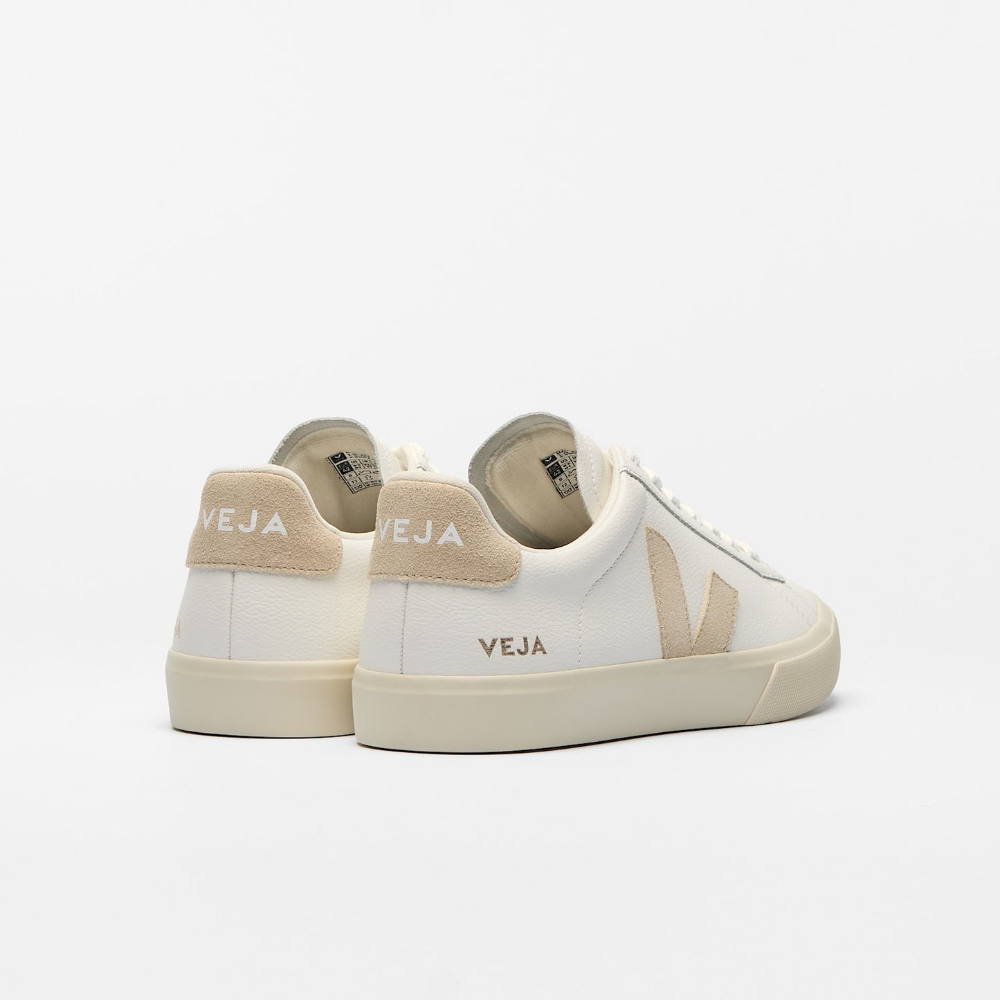 CAMPO LEATHER WHITE ALMOND - VEJA DISCOUNT