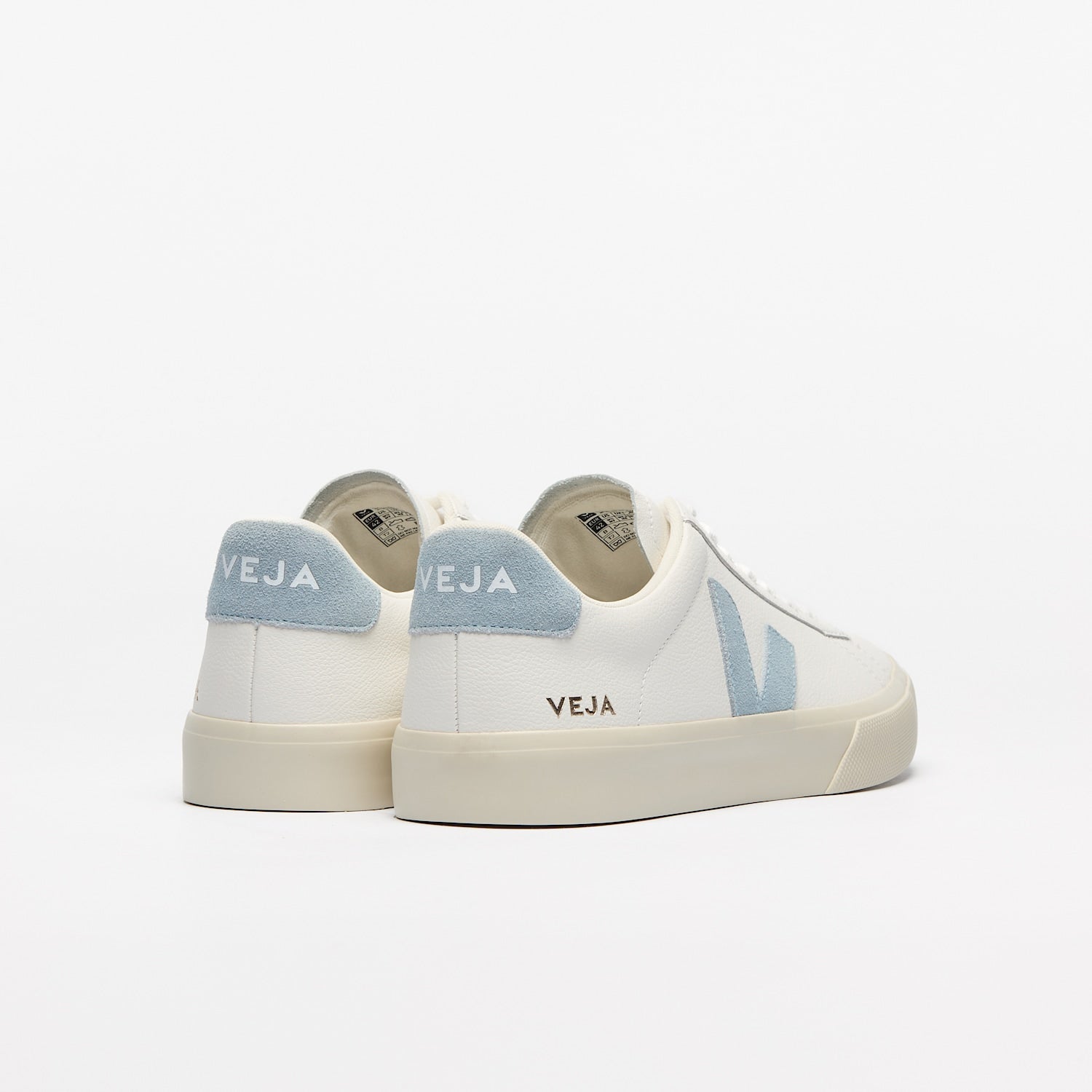 CAMPO LEATHER WHITE STEEL - VEJA US