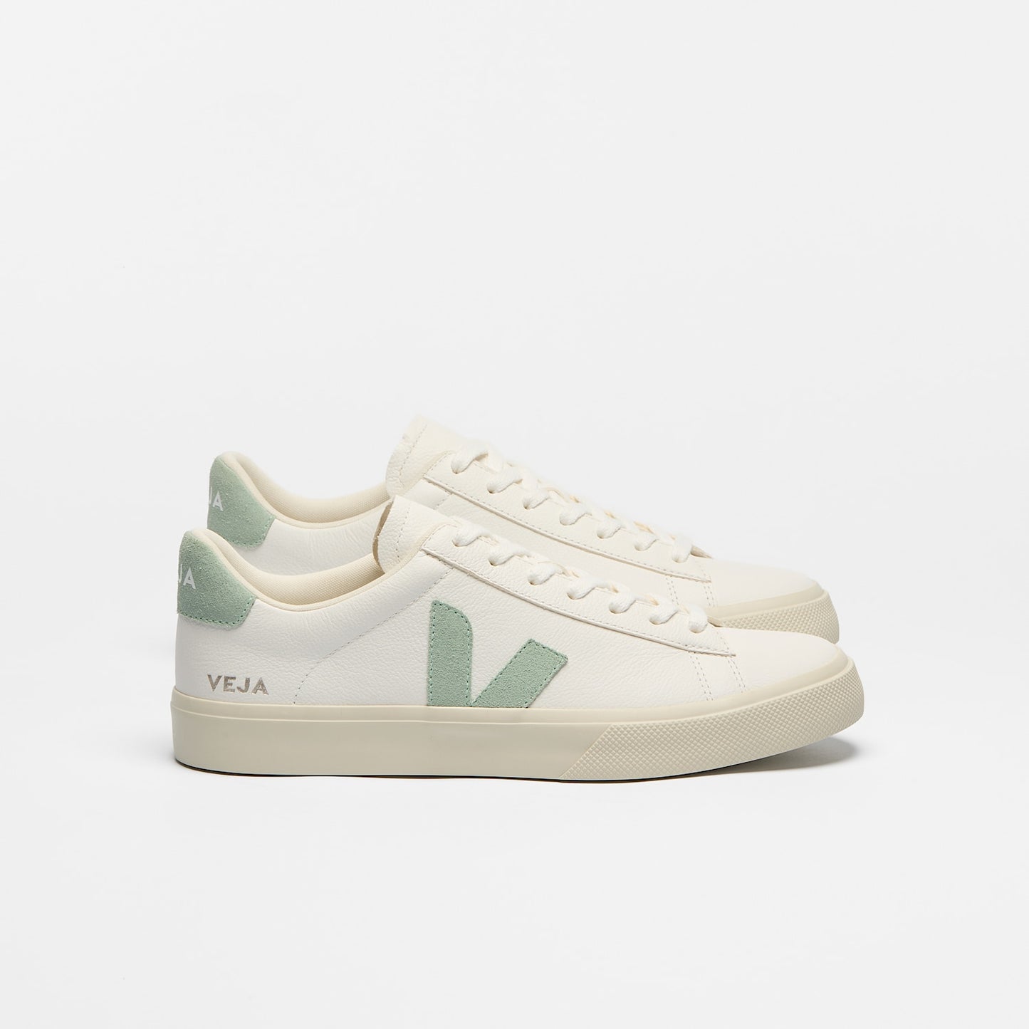 CAMPO LEATHER WHITE MATCHA - VEJA FOR SALE