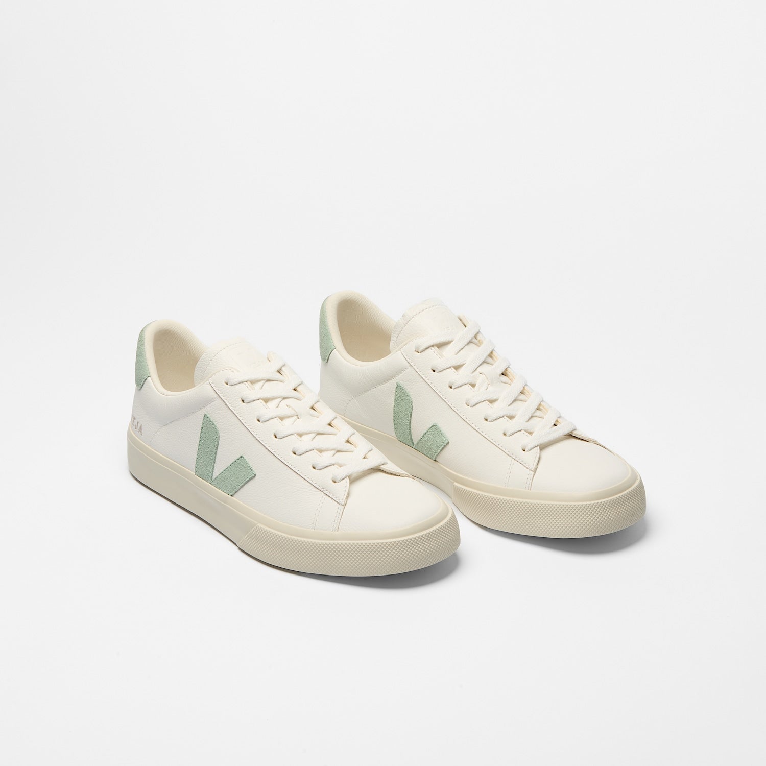 CAMPO LEATHER WHITE MATCHA - VEJA FOR SALE
