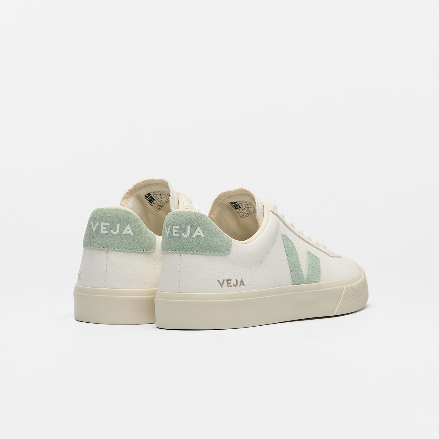 CAMPO LEATHER WHITE MATCHA - VEJA FOR SALE