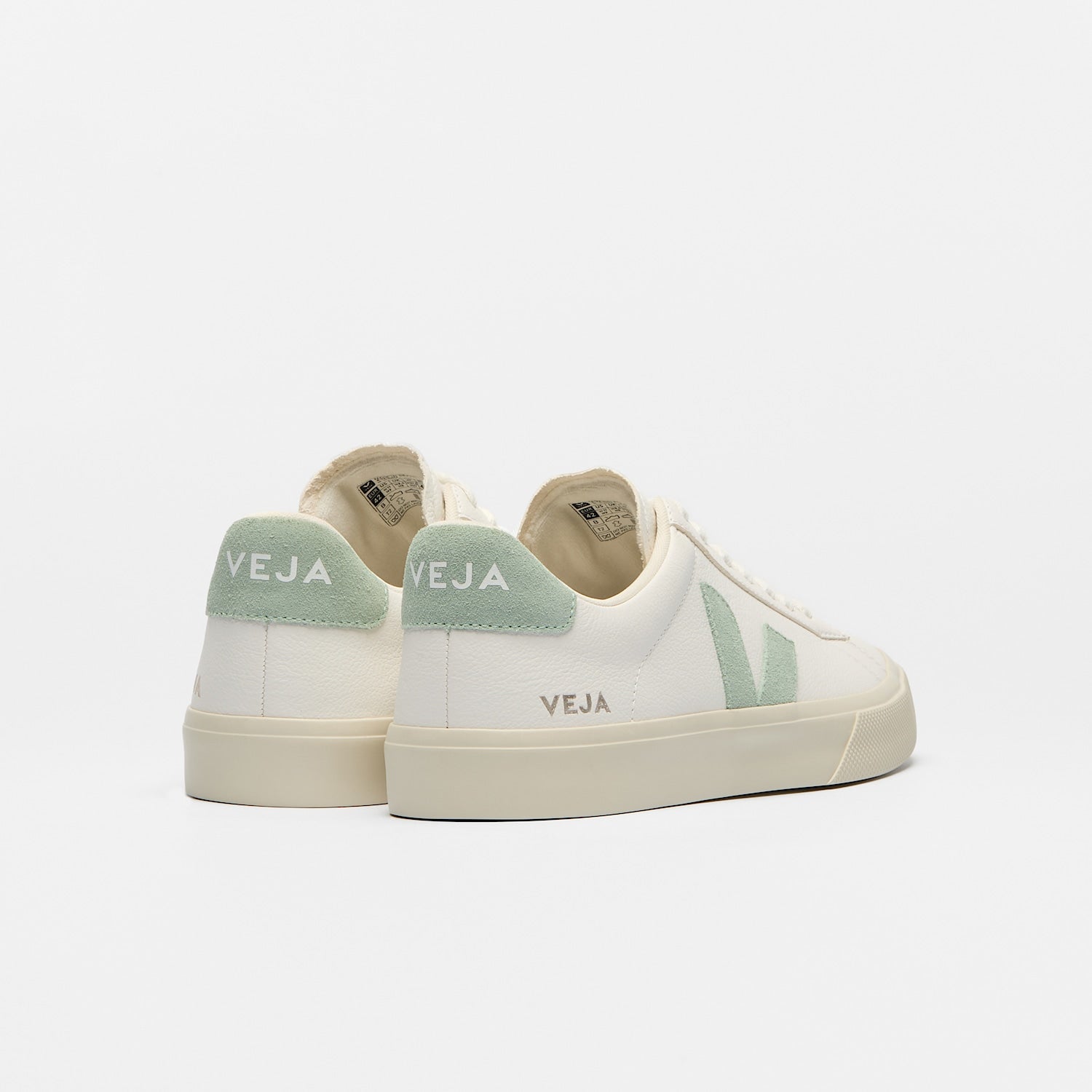 CAMPO LEATHER WHITE MATCHA - VEJA FOR SALE
