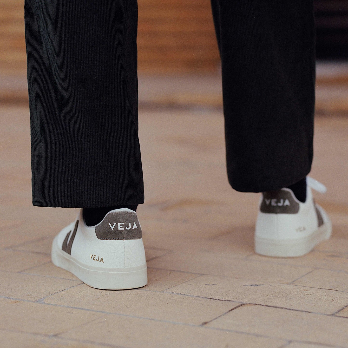 CAMPO LEATHER WHITE KAKI - VEJA US