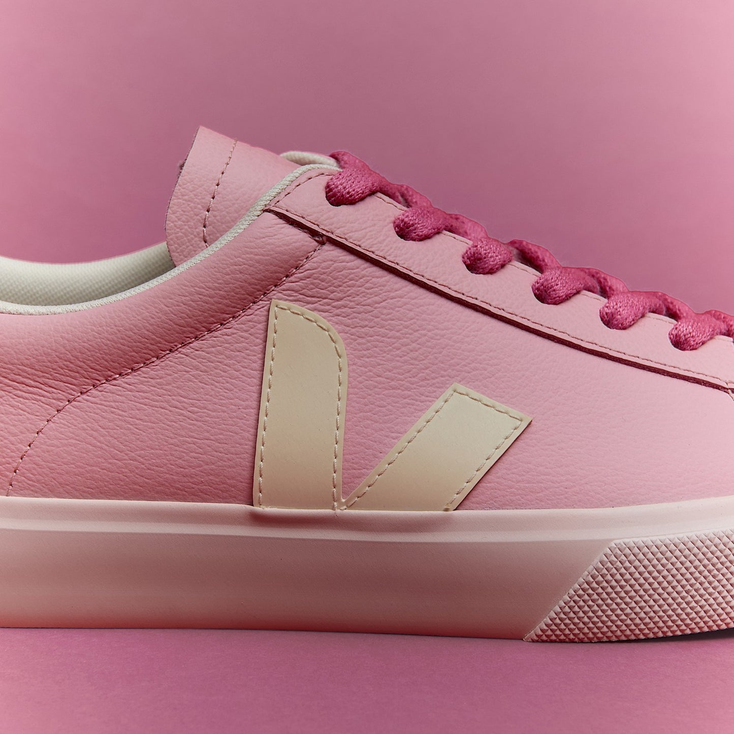 CAMPO LEATHER GUIMAUVE PIERRE PETALE - VEJA DISCOUNT