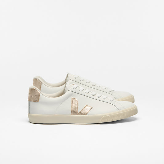 ESPLAR LEATHER WHITE PLATINE - VEJA FOR SALE