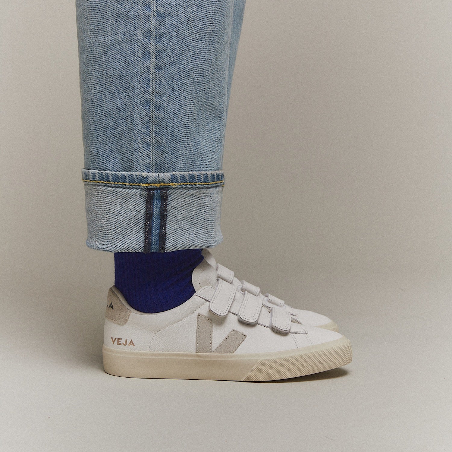 RECIFE LEATHER WHITE NATURAL - VEJA US