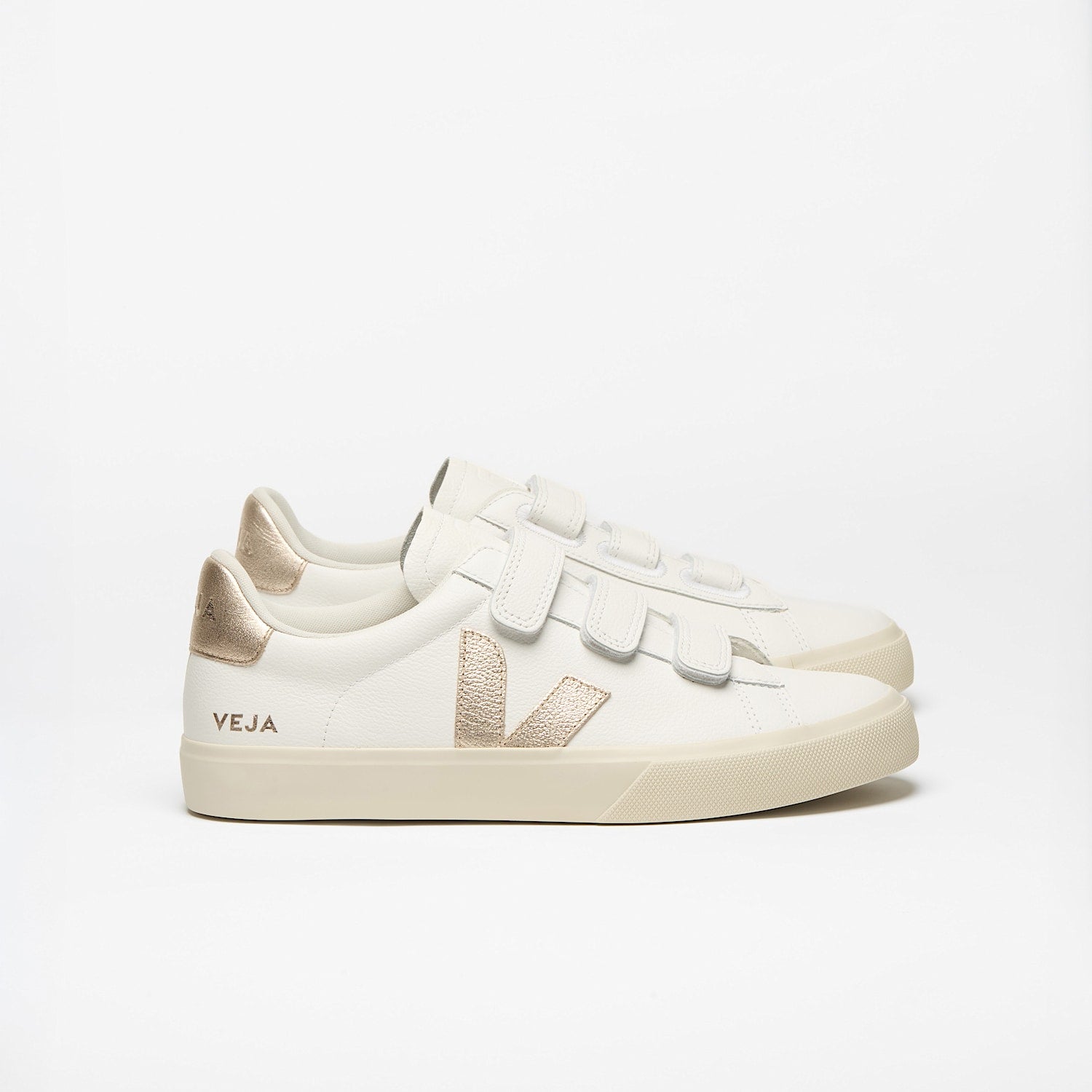 RECIFE LEATHER WHITE PLATINE - VEJA DISCOUNT