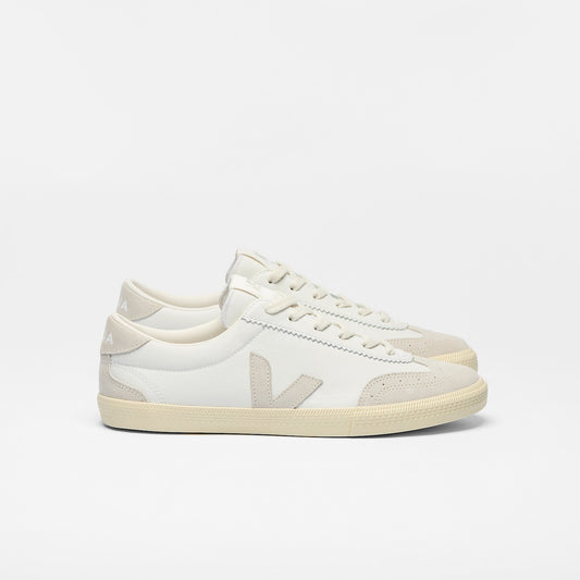 VOLLEY LEATHER WHITE NATURAL - VEJA US