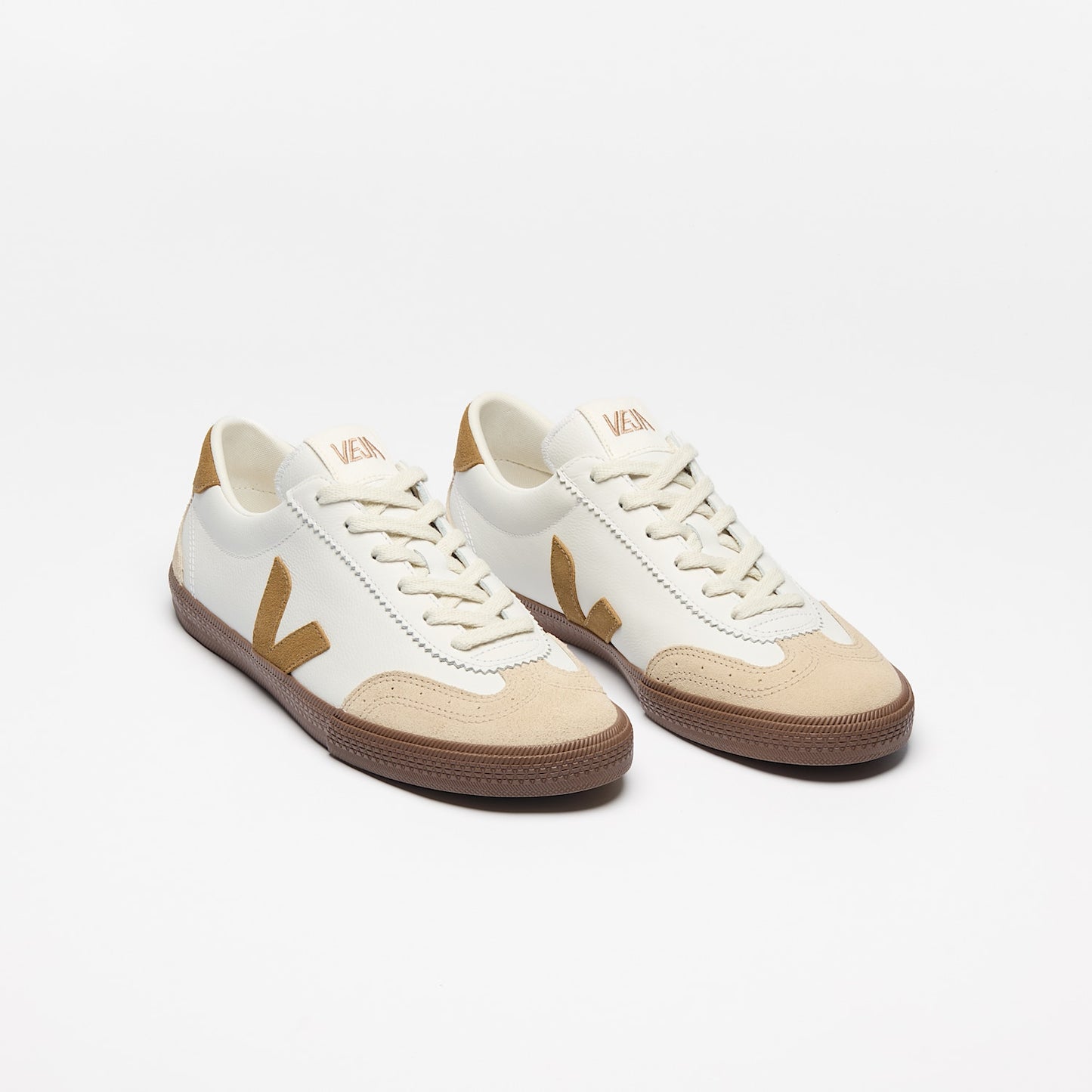 VOLLEY LEATHER WHITE TENT BARK - VEJA DISCOUNT