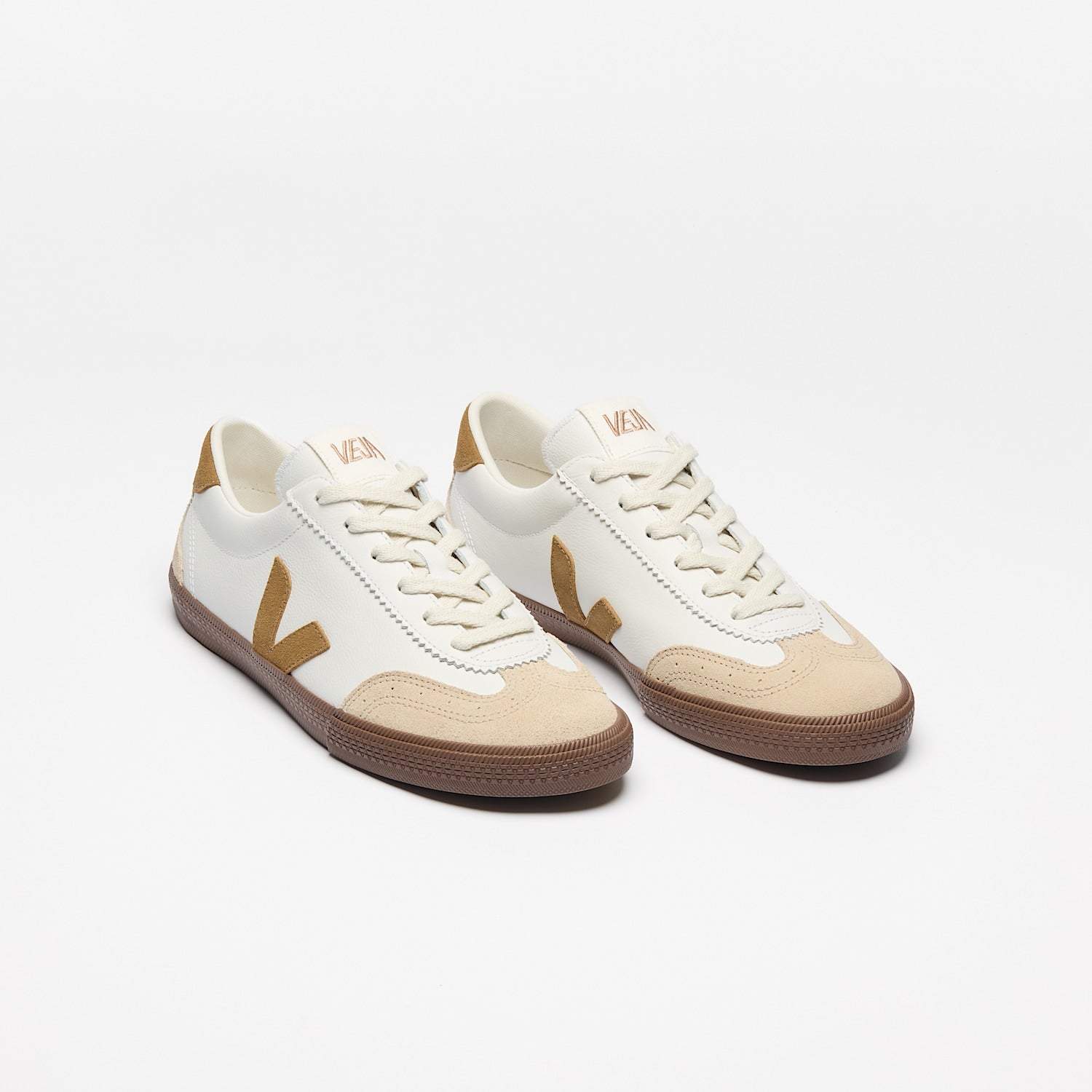 VOLLEY LEATHER WHITE TENT BARK - VEJA DISCOUNT