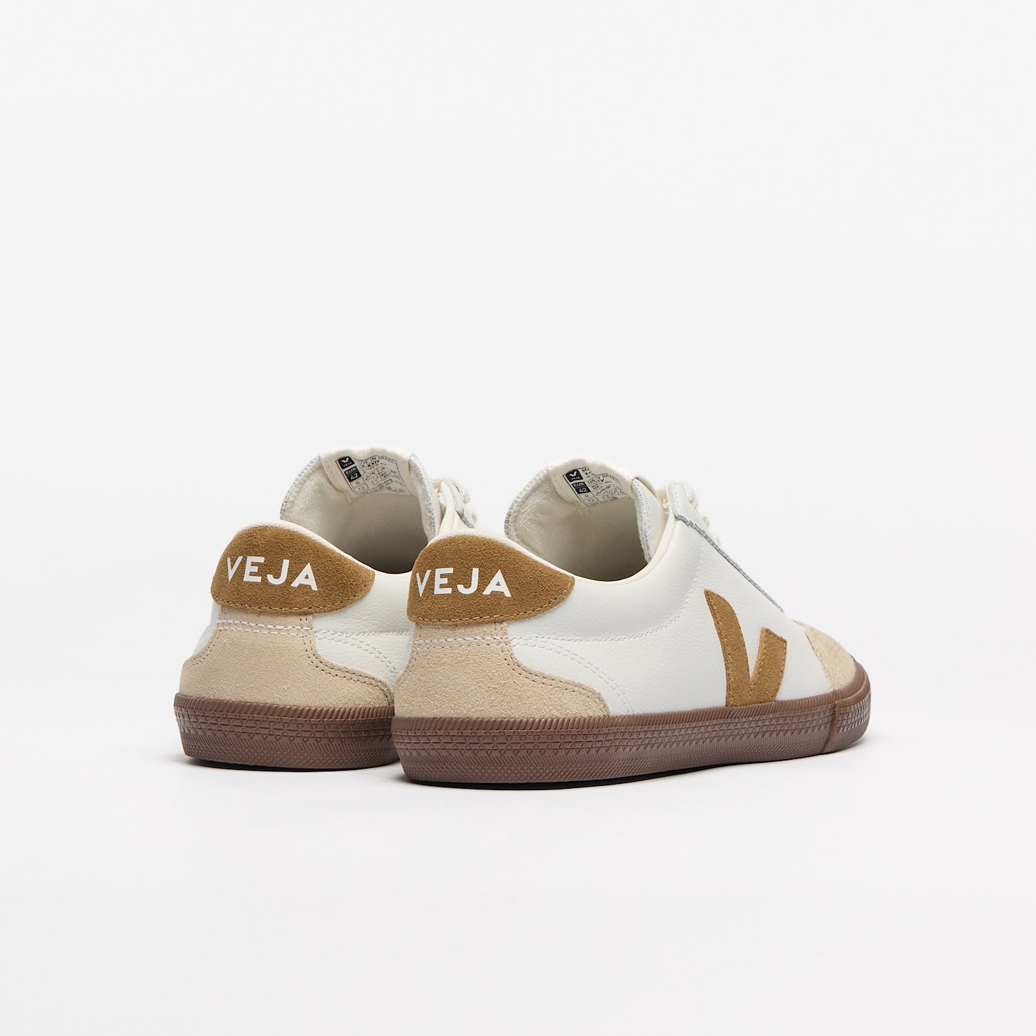 VOLLEY LEATHER WHITE TENT BARK - VEJA DISCOUNT