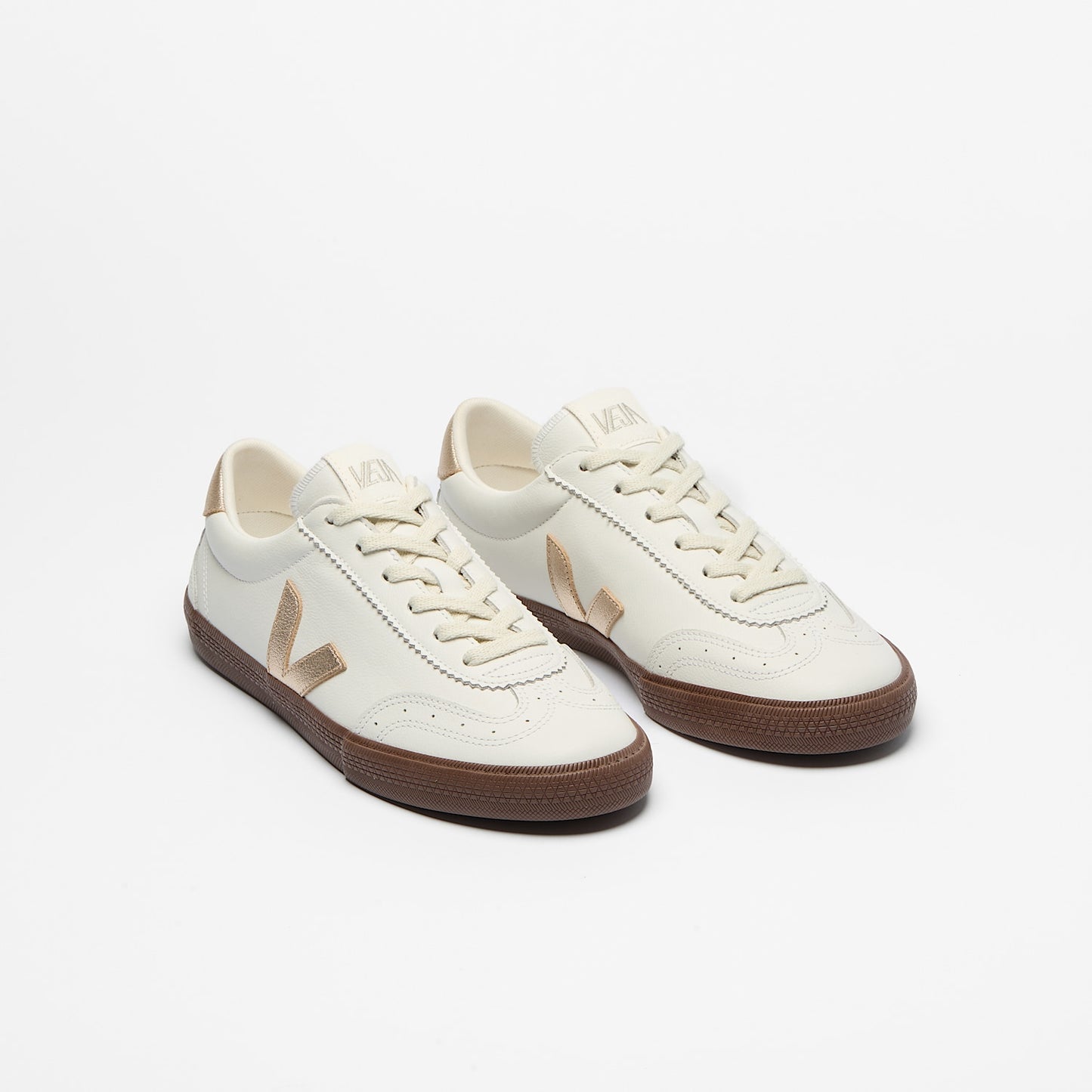 VOLLEY LEATHER WHITE PLATINE BARK - VEJA NEAR ME