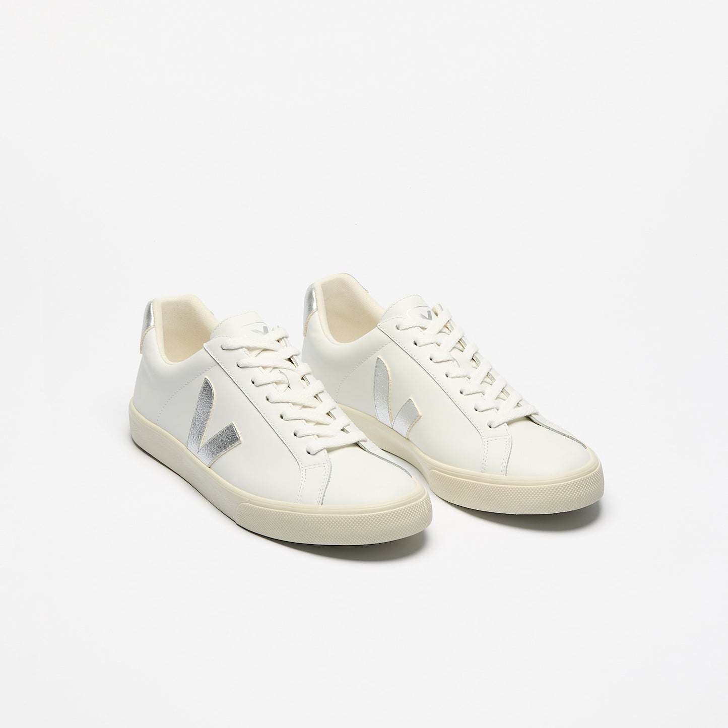 ESPLAR LEATHER WHITE SILVER - VEJA US