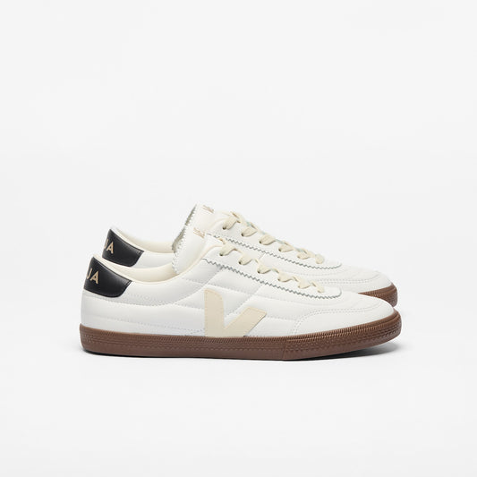 PANENKA LEATHER WHITE BLACK BARK - VEJA DISCOUNT