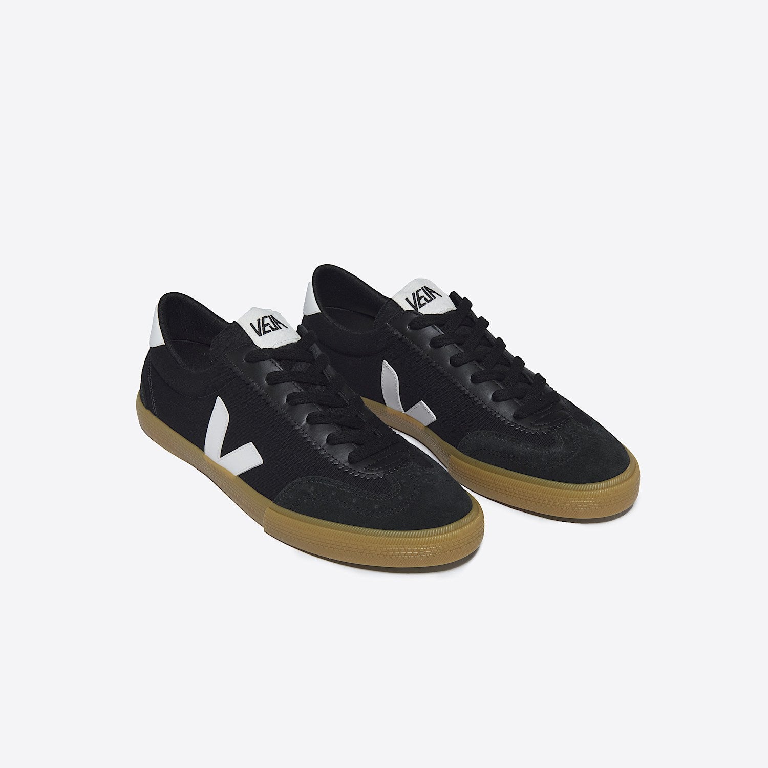 VOLLEY CANVAS BLACK WHITE NATURAL - VEJA NEAR ME