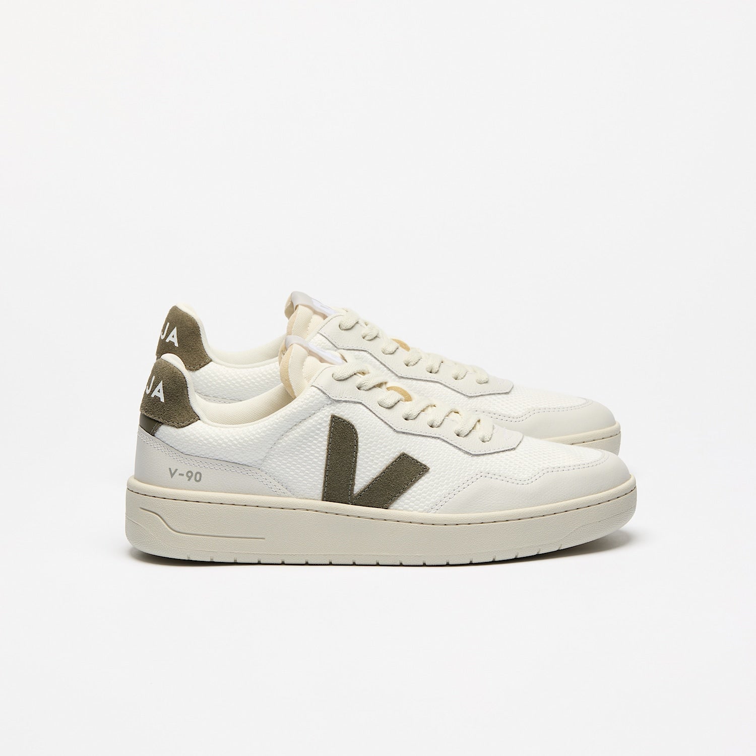 V-90 B-MESH WHITE KAKI - VEJA ON SALE