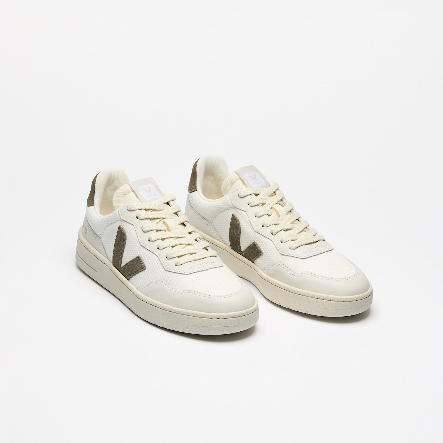 V-90 B-MESH WHITE KAKI - VEJA ON SALE
