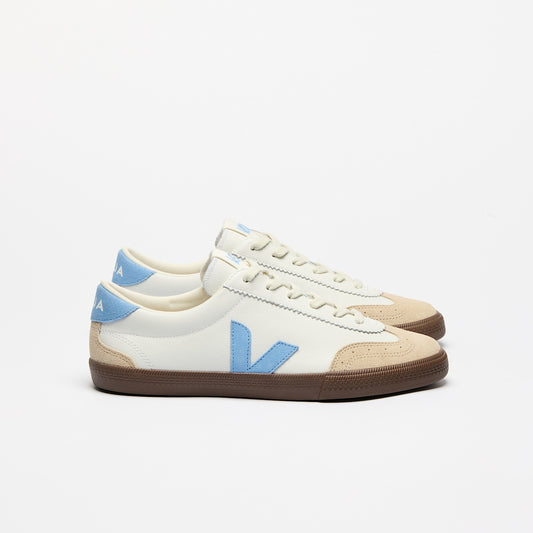 VOLLEY LEATHER WHITE AQUA BARK - VEJA DISCOUNT