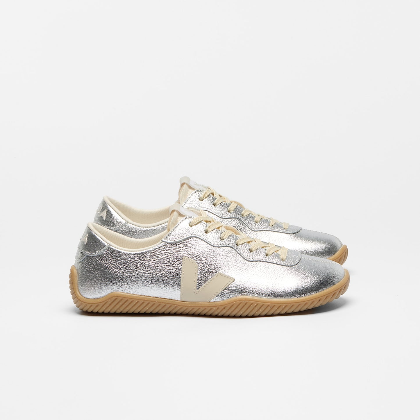 JITSU LEATHER SILVER PIERRE NATURAL - VEJA ON SALE
