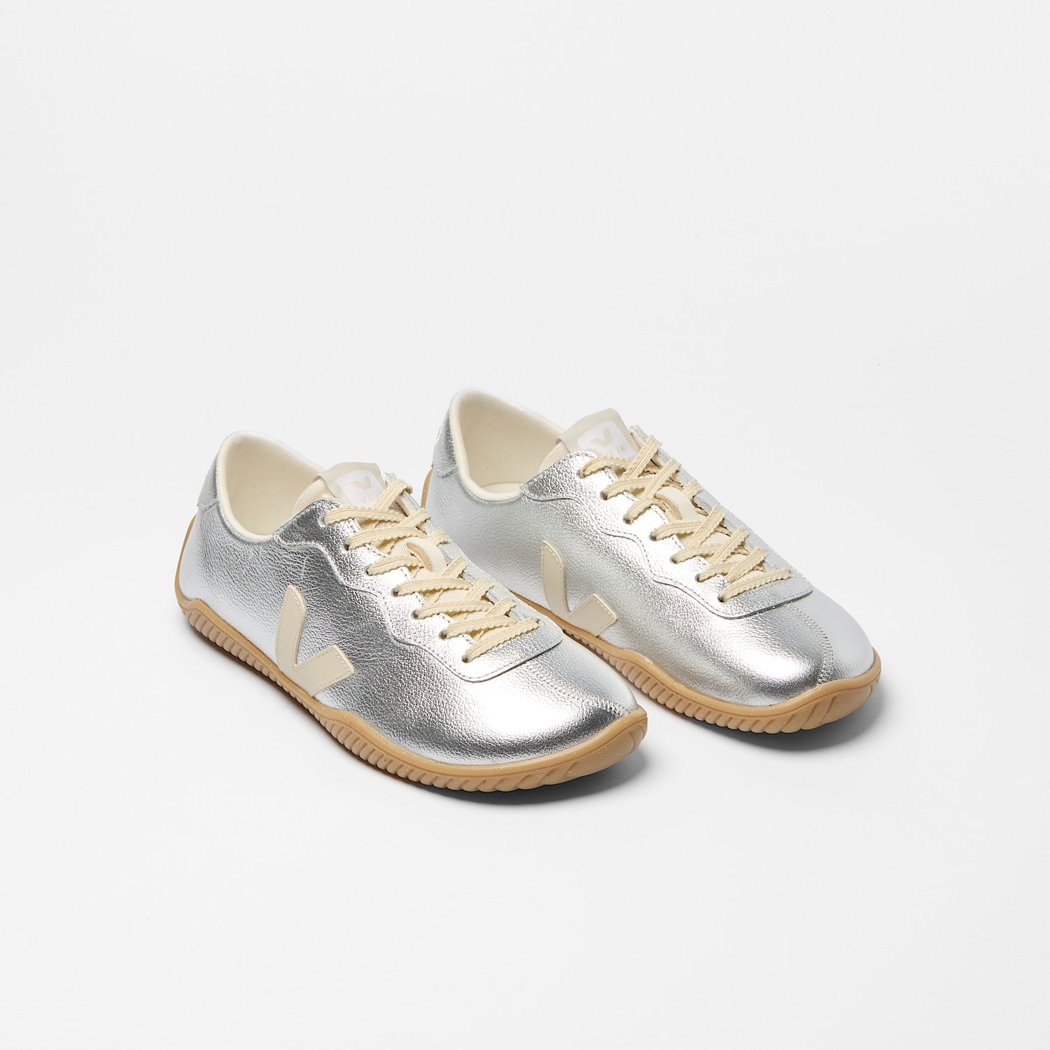 JITSU LEATHER SILVER PIERRE NATURAL - VEJA ON SALE