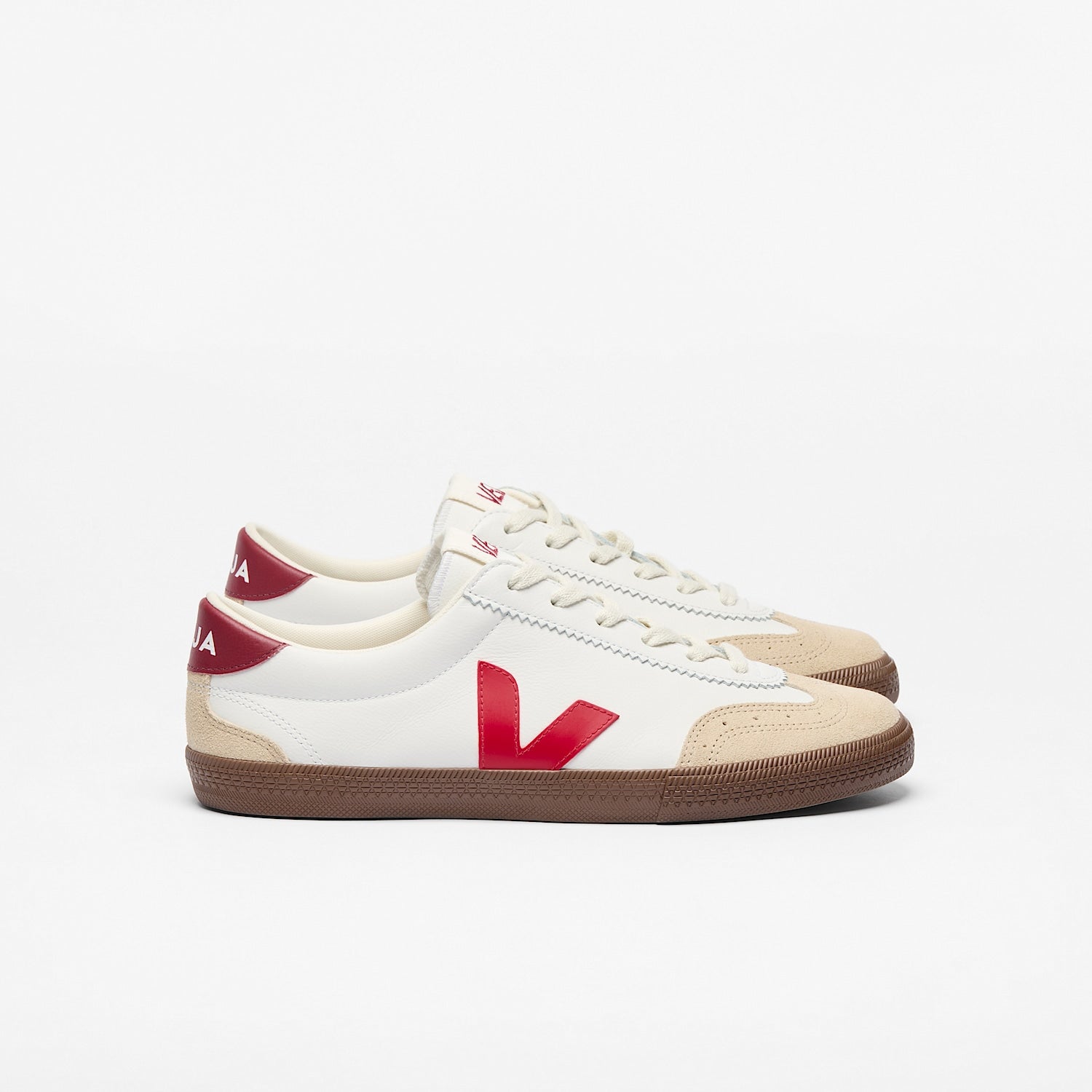 VOLLEY LEATHER WHITE PEKIN BARK - VEJA DISCOUNT