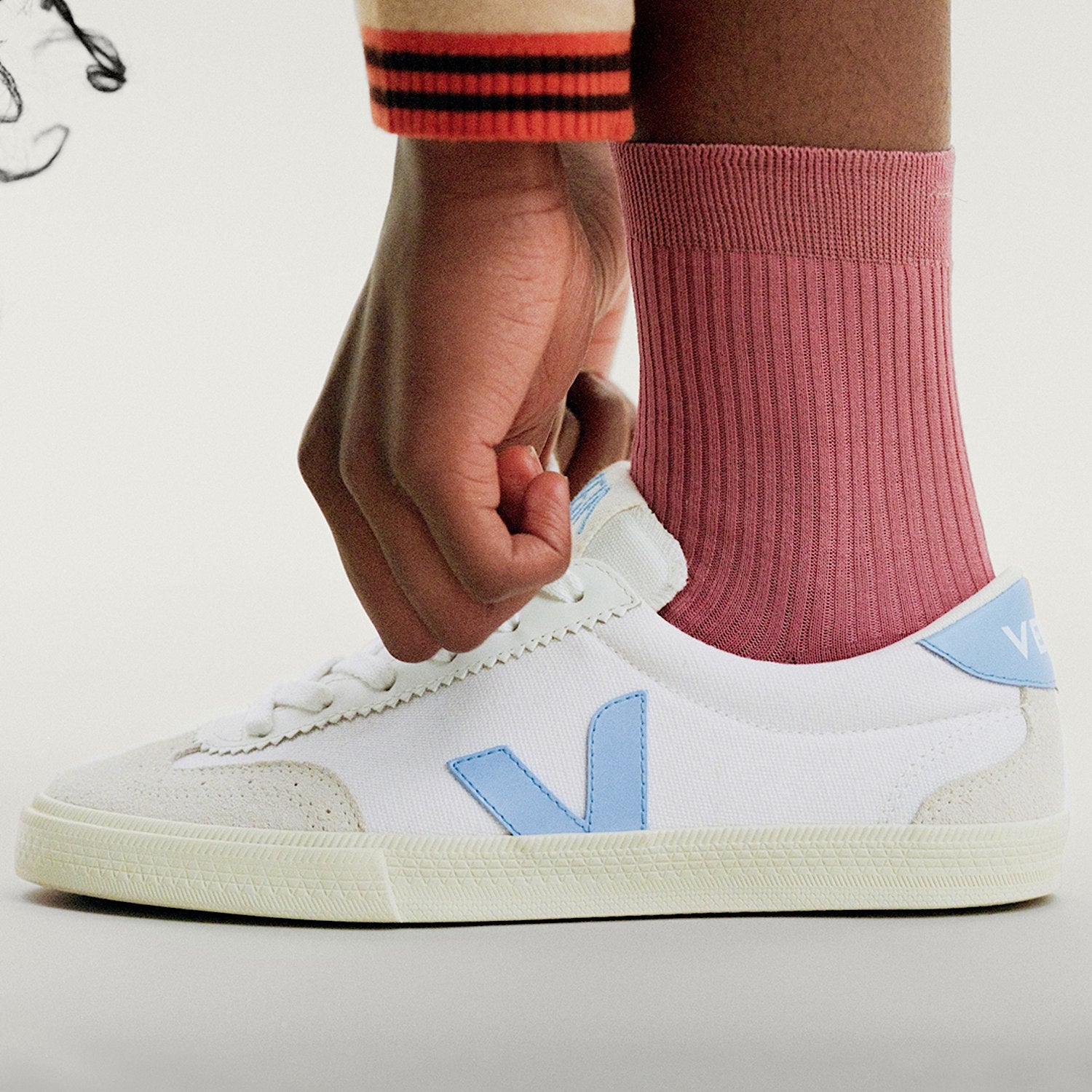 VOLLEY CANVAS WHITE AQUA - VEJA NEAR ME