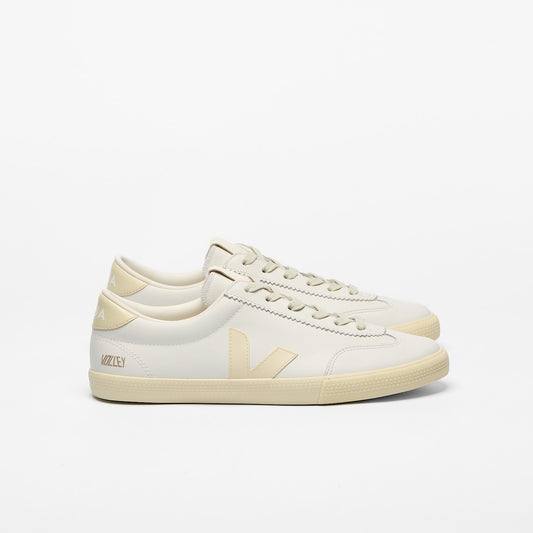 VOLLEY SIGNATURE LEATHER WHITE CALCAIRE - VEJA US