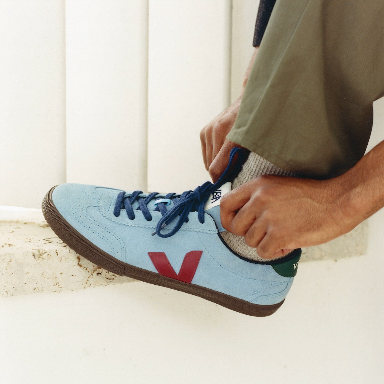 VOLLEY SUEDE AQUA MARSALA EAGLE - VEJA SALE