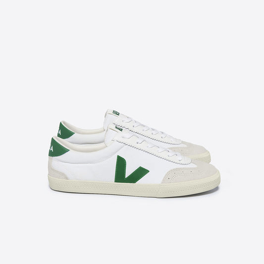 VOLLEY CANVAS WHITE EMERAUDE - VEJA US