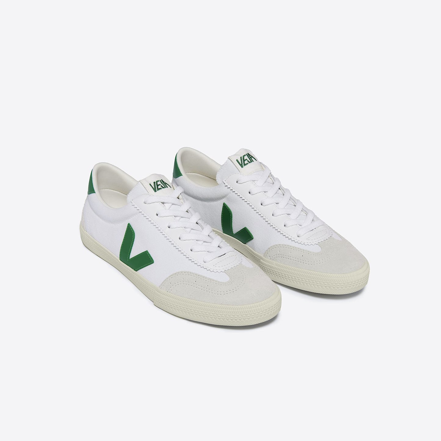 VOLLEY CANVAS WHITE EMERAUDE - VEJA US