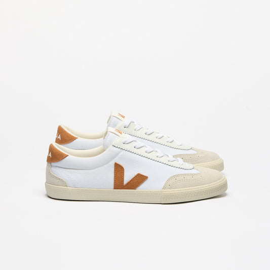 VOLLEY CANVAS WHITE UMBER - VEJA DISCOUNT