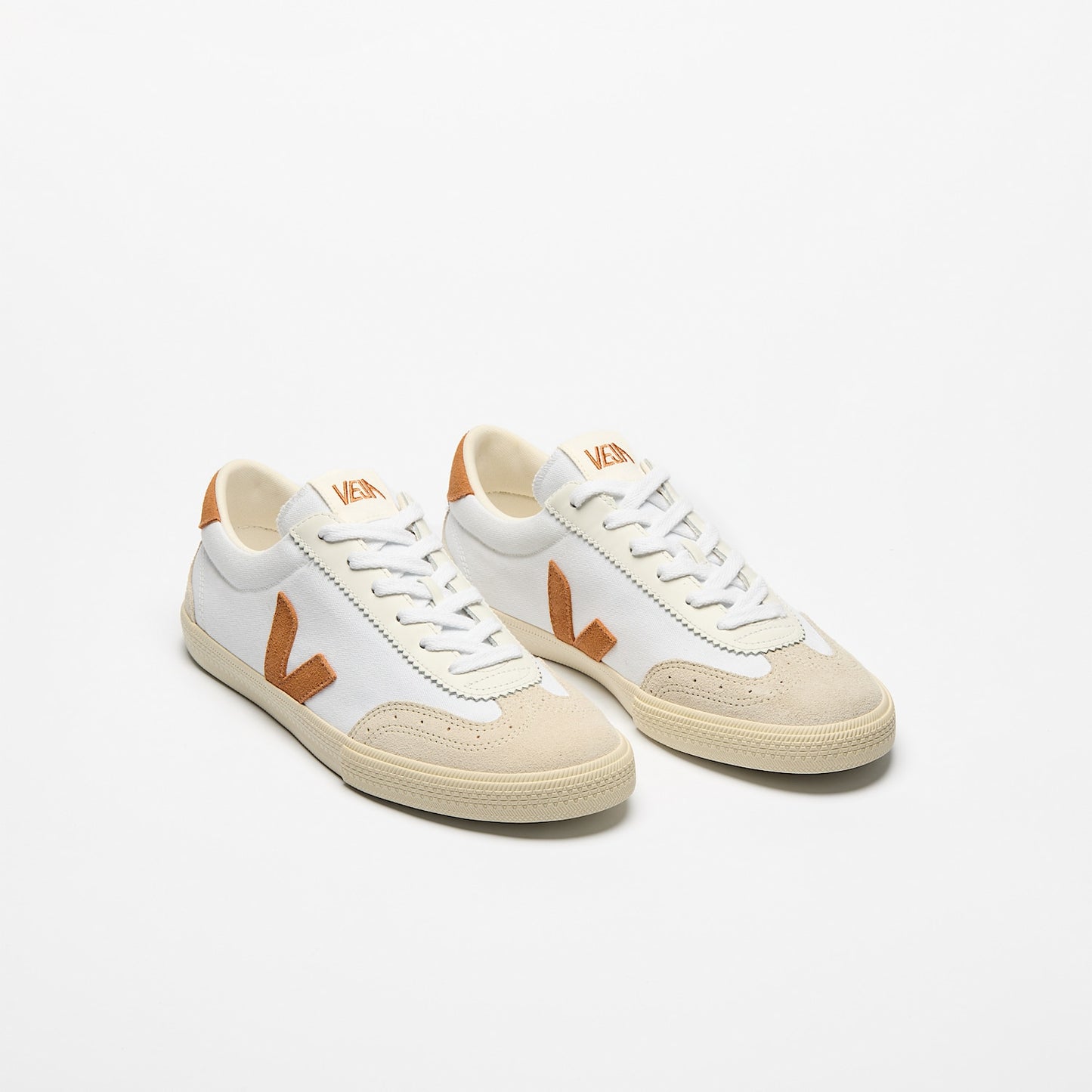 VOLLEY CANVAS WHITE UMBER - VEJA DISCOUNT