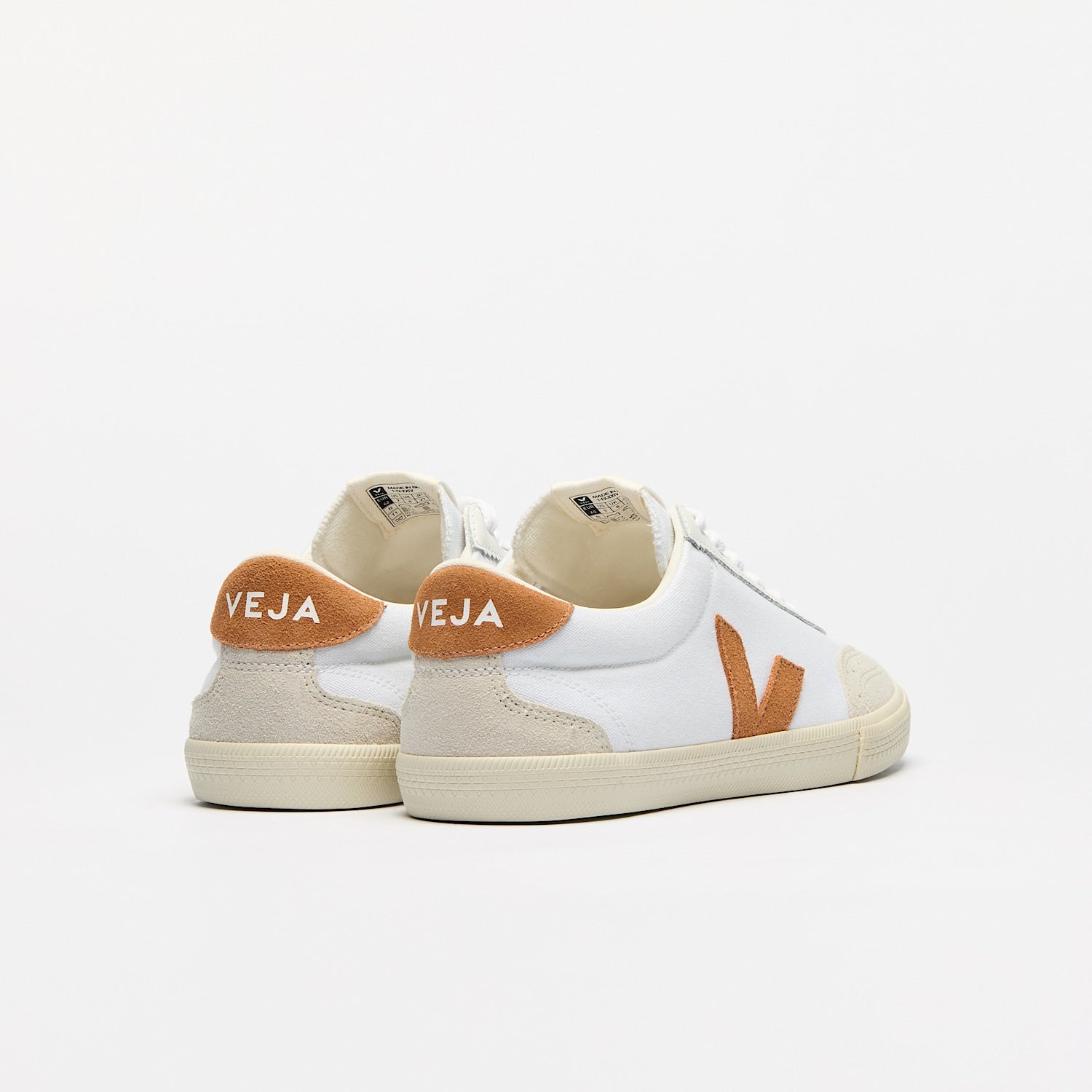 VOLLEY CANVAS WHITE UMBER - VEJA DISCOUNT