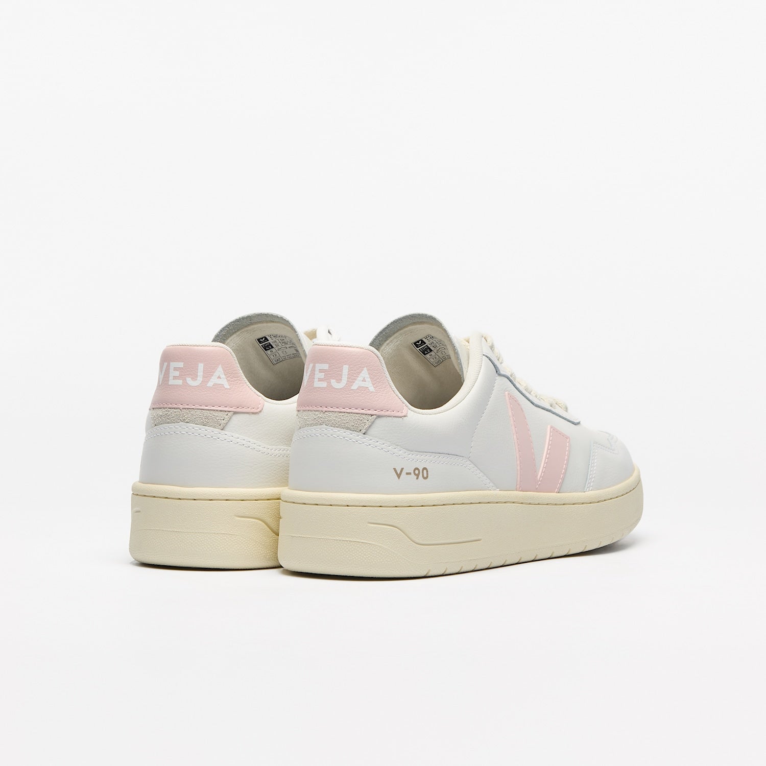 V-90 LEATHER WHITE PETALE - VEJA ON SALE
