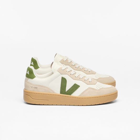 V-90 LEATHER PURE KIWI ALMOND NATURAL - VEJA FOR SALE