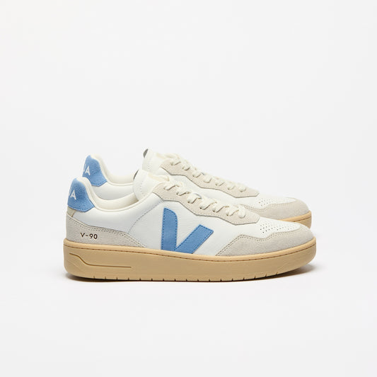 V-90 LEATHER WHITE AQUA NATURAL - VEJA NEAR ME