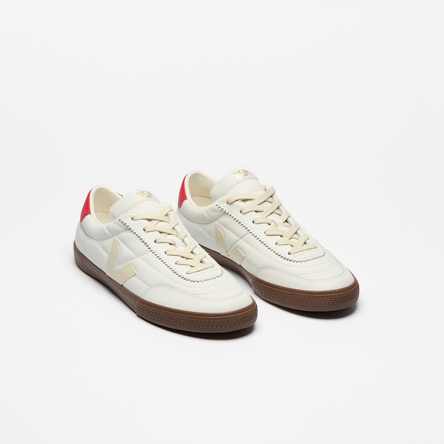 PANENKA LEATHER WHITE PIERRE PEKIN BARK - VEJA US