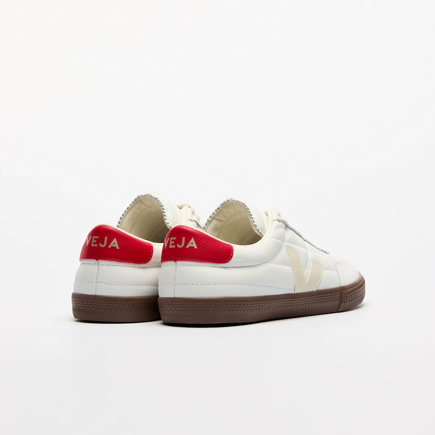 PANENKA LEATHER WHITE PIERRE PEKIN BARK - VEJA US