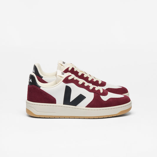V-10 LEATHER WHITE BLACK AMARANTE - VEJA ONLINE