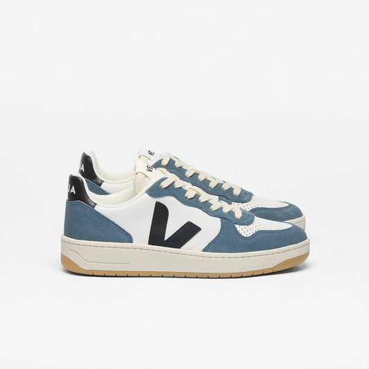 V-10 LEATHER WHITE BLACK CALIFORNIA - VEJA ON SALE
