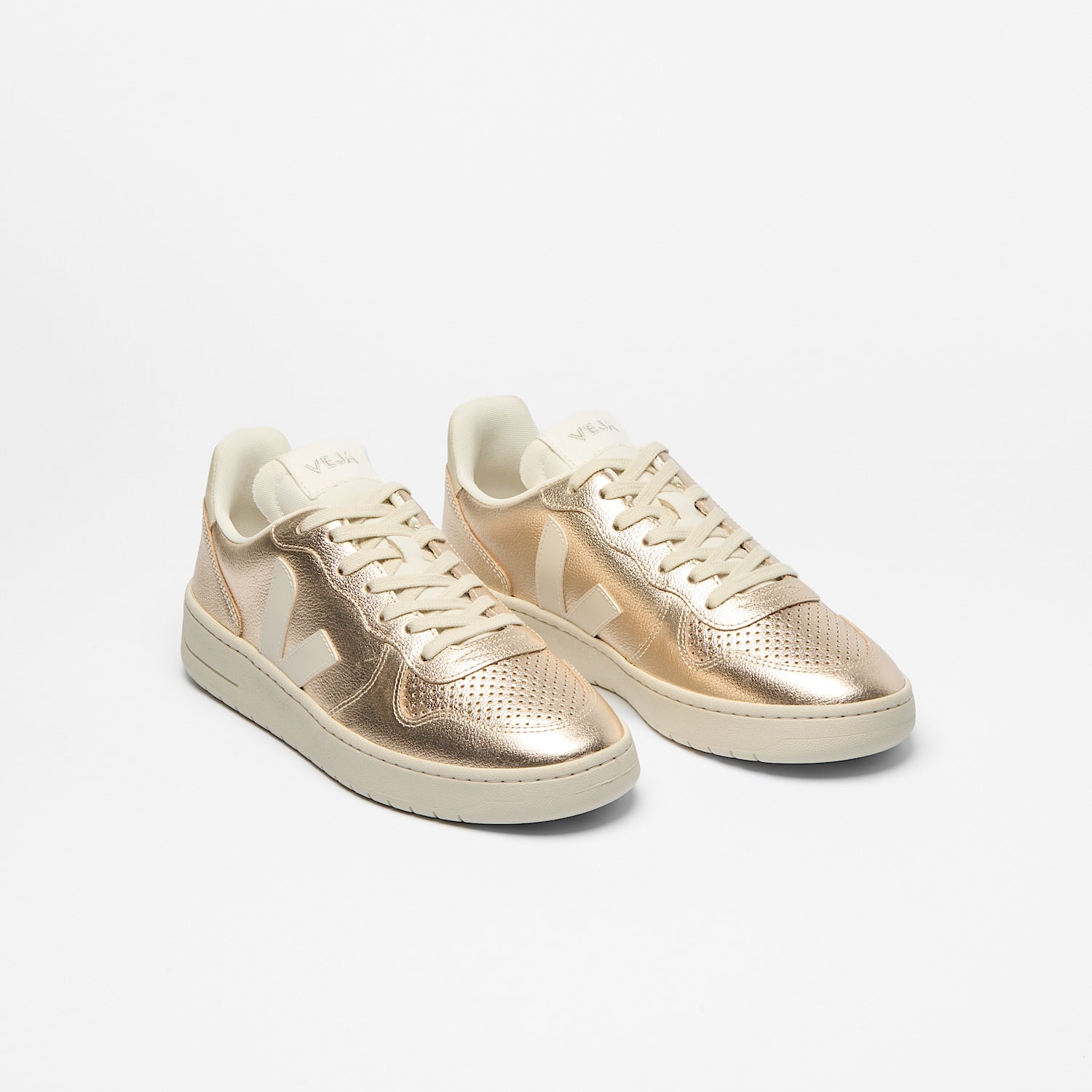 V-10 LEATHER PLATINE PIERRE - VEJA US