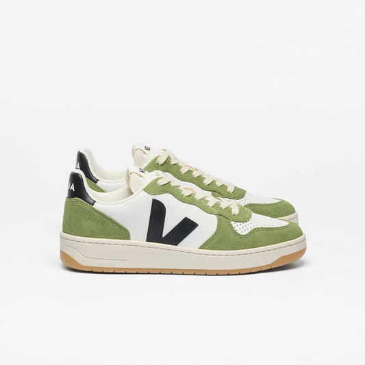 V-10 LEATHER WHITE BLACK KIWI - VEJA NEAR ME